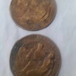 2 darab Berán Lajos bronz érme fotó