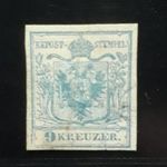 1850. 9kr HP I. lemezhibás bélyeg (Ferchenbauer P322) kat.: 675€ ATTEST! fotó