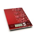 Digitális konyhai mérleg LCD kijelző max. 5kg konyhamérleg - karácsonyi piros fotó