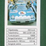 Kártyanaptár, Mini Prop, autó, Lancia Stratos verseny , 1986 , Z, fotó