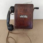 Antik fali fa telefon készülék 5059 fotó
