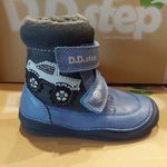 D.D. Step fiú bélelt világítós bőrcipő 26-31 - Bermuda Blue AKCIÓS!!! fotó