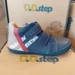 D.D. Step gyerek fiú világítós bőrcipő 34 - Royal Blue AKCIÓS!!! fotó