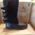 D.D. Step gyerek lány bélelt bőrcipő 31-36 - Black AKCIÓS!!! fotó