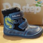 D.D. Step fiú bélelt világítós bőrcipő 32-37 Bermuda Blue - AKCIÓS!!! fotó