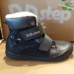 D.D. Step lány bélelt világítós bőrcipő 32-37 Black - AKCIÓS!!! fotó