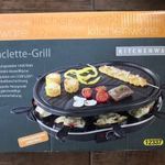 Raclett Grill tapadásmentes grill sütő (bel- vagy kültéri grillezéshez) fotó