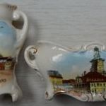 Kronstadt Brassó antik szépséges finom porcelánok kis m. vitrintárgyak ca. 1900 fotó
