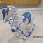 Fehér -kék nagy ló 3. , akár 1FT-ért! fotó