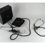 1Q606 Régi pumpás Speidel & Keller tenziométer vérnyomásmérő fonendoszkóppal fotó