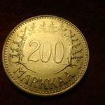 Finnország ezüst 200 márka 1957 aUNC 8, 3 gramm fotó
