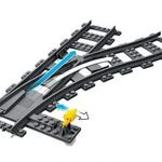 LEGO Vonat sín elem - Jobbos váltó sín - ÚJ fotó