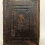 Antik holy bible angol nyelvű John Brown (1722-1787) családi biblia 19. század 460 8245 fotó