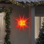 3 db összecsukható piros karácsonyi lámpa LED-del 100 cm fotó