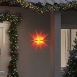 összecsukható piros karácsonyi lámpa LED-del 43 cm fotó