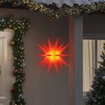 összecsukható piros karácsonyi lámpa LED-del 57 cm fotó
