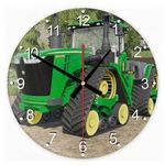 John Deere traktor 49 kör alakú üveg óra falióra fotó