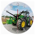 John Deere traktor 25 kör alakú üveg óra falióra fotó