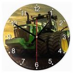 John Deere traktor 31 kör alakú üveg óra falióra fotó