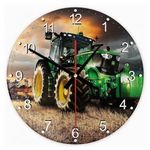 John Deere traktor 10 kör alakú üveg óra falióra fotó