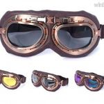 AVIATOR retro motoros szemüveg motorkerékpár bukósisak napszemüveg vintage café racer több színben! fotó