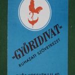 Kártyanaptár, Győridivat ruházati szövetkezet, Győr, grafikai, szélkakas, 1973, , X, fotó