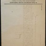 Mutschenbacher - kőfaragó, épitőanyag kereskedő levél Szekszárd 1949 fotó