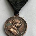 I. Világháborús Vitézségi érem - Der Tapferkeit --- Antik darab bronzírozott fémötvözet fotó