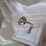 Antik arany gyűrű gyémántokkal fotó
