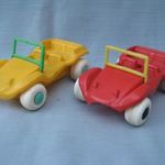 DMSZ 2 db buggy autó műanyag régi retró játék fotó