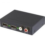 HDMI audio konverter [HDMI - HDMI, RCA, Toslink] 1920 x 1080 pixel, 2 portos, Speaka Professional fotó