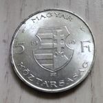 5 forint ezüst 1946 extra szép fotó