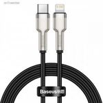 BASEUS USB-C kábel Lightning Baseus Cafule-hez, PD, 20W, 100 cm fekete fotó