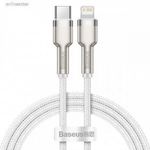 BASEUS USB-C kábel Lightning Baseus Cafule-hez, PD, 20W, 100 cm fehér fotó