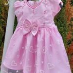 Koszorúslány ruha, alkalmi báli ruha, hercegnő és királylány jelmezhez ruha 92.es 2-3 évesre rózsaszín fotó