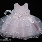 újszerű koszorúslány ruha 3 évesnek, rózsaszin fotó