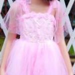Koszorúslány ruha, báli ruha, hercegnő és királylány jelmez 122 cm rózsaszín fotó