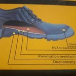 Munkavédelmi cipő 46-os acélbetétes új, dobozban fotó
