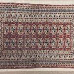 Antik kézi csomózású perzsa bokhara rug szőnyeg Türkmén teke 601 7484 fotó