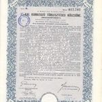 Búzakötvény 10 q, a Magyar Királyság 3%-kal kamatozó törlesztéses kölcsöne, 1944 fotó