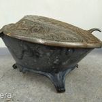 antik vas kandalló, kályha mellé való fahasáb tartó, szén tartó 33 fotó