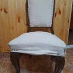 Antik retro régi faragott szék fotó