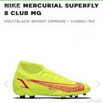 Nike Mercurial Superfly 8 Club MG stoplis focicipő, fluosárga fotó