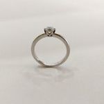 Új, 14 Karátos Fehér arany eljegyzési női gyűrű, 2, 49g. (No. 23/43) fotó