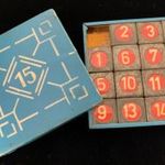 Klasszikus 15-ös logikai játék régi fémdobozos Tili-Toli 60-as évek gyűjtői darab 1Ft NMÁ fotó