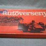 Lemezárugyári mini autóverseny dobozában régi retró játék fotó