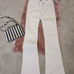BERSHKA női 34-es XS-es fehér pamutvászon nyári nadrág, trapézos fazonú fotó