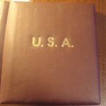 USA nagyméretű szép előnyomott album 1948-1974 teljesnek tűnő pecsételt gyűjtemény /leírás/ fotó