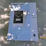 Falióra - nagyméretű analóg óra + időjárásállomás =ÚJ= fotó