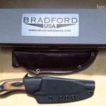 BRADFORD GUARDIAN 4 3D G-Wood USA, N690 túlélő/taktikai kés, bőr + kydex fotó